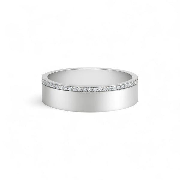 Item | Buy Anagh Moissanite Band in 18K Gold | SPOP Enterprise Global